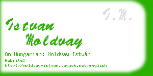 istvan moldvay business card